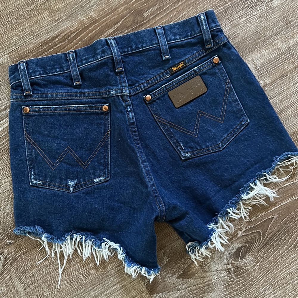Wrangler High Rise Denim Cut Off Shorts